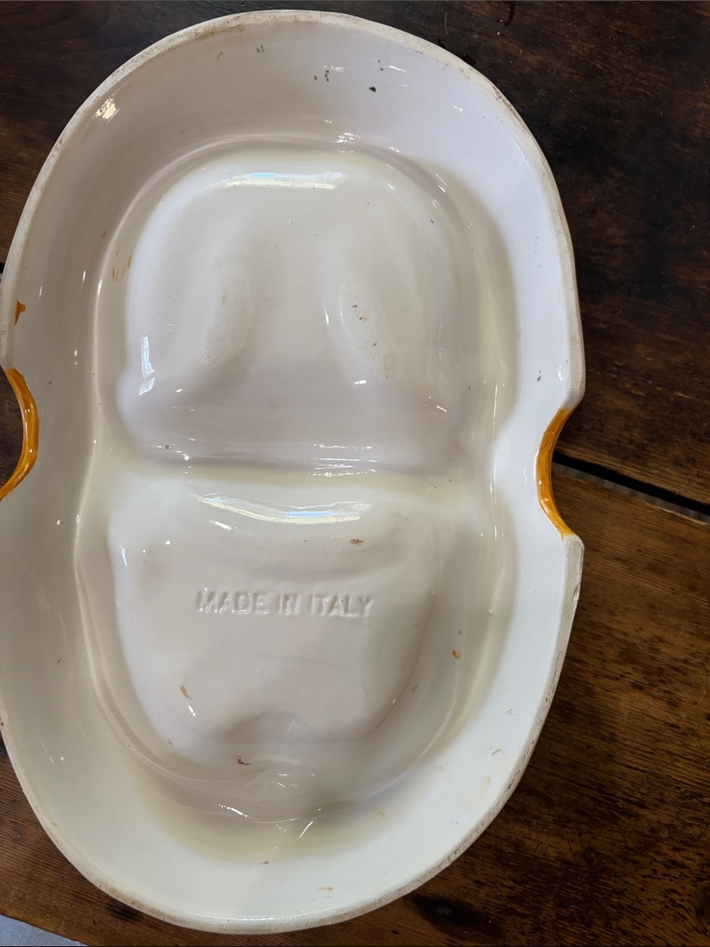 Whimsical Mid Century Modern Italian Ceramic Cat Food and Water Bowl - Picture 4 of 8